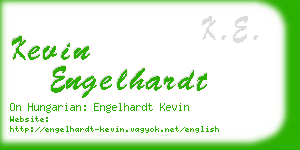 kevin engelhardt business card